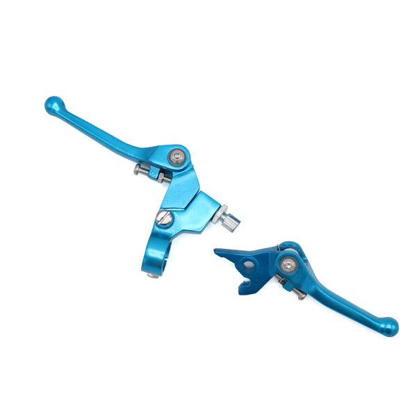 Pit Bike Folding Lever Set Blue