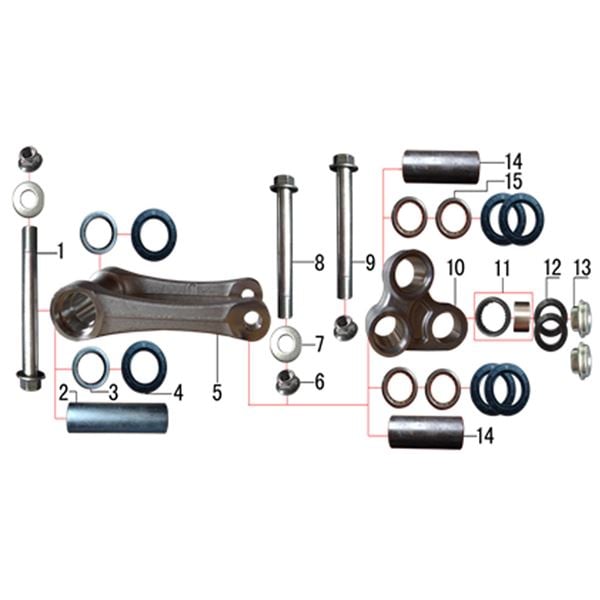 M2R M1 250cc Dirt Bike Rear Linkage Main Bush