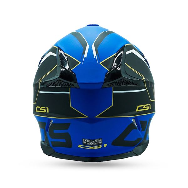 Chaos CS-1 Kids Motocross Crash Helmet Blue