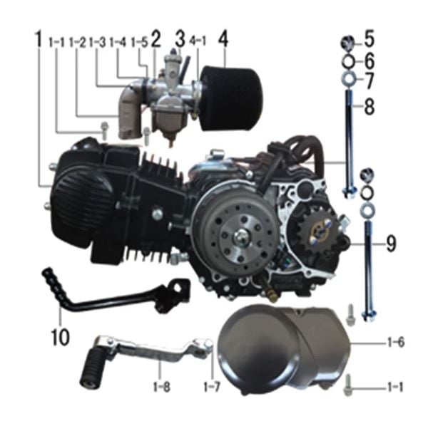M2R RF160 S2 Pit Bike YX160cc Engine