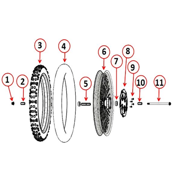 MXR 8000w 19" Front Tyre 70/100-19