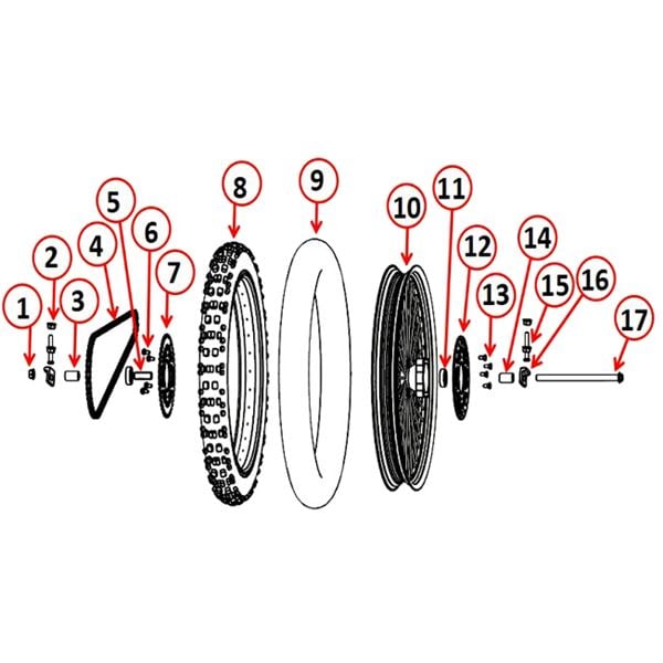 MXR 8000w 16" Rear Inner Tube