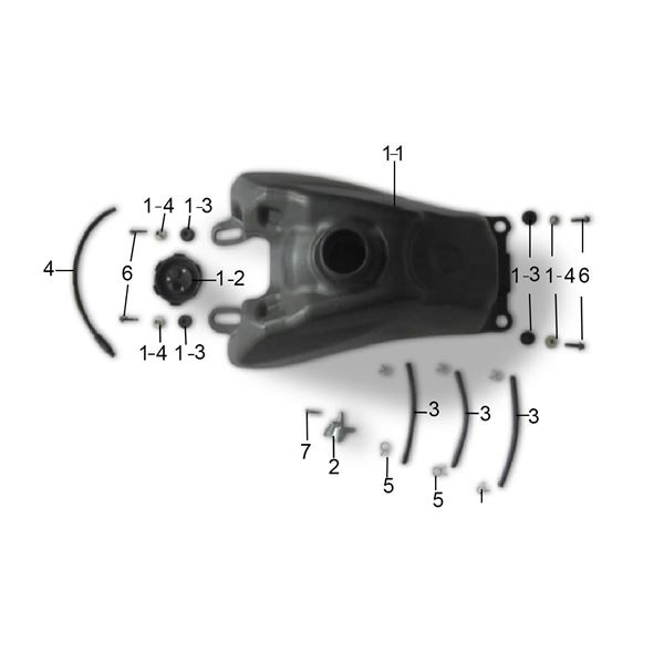 Xtrax Sport 250cc Quad Bike Fuel Tank Rubber Bush