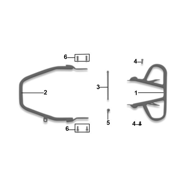 Xtrax Sport 250cc Quad Bike Front Bumper Bull Bar Bolt