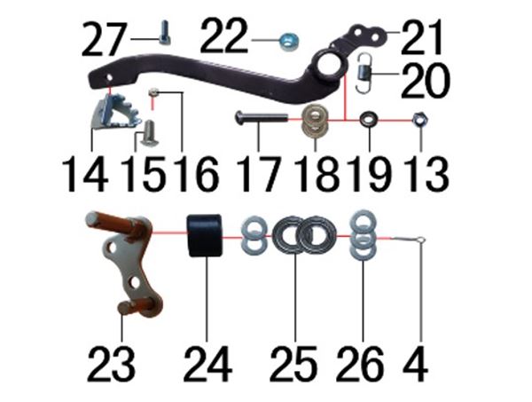 M2R RF190 190cc Gear Lever Nut