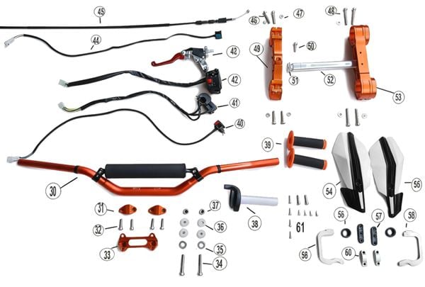 M2R RS-R 300 279cc Handlebar