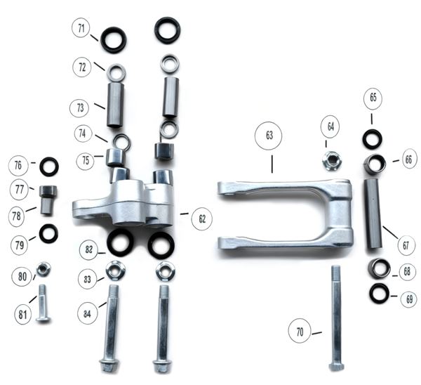 M2R RS-R 300 279cc Rear Shock Upper Linkage 