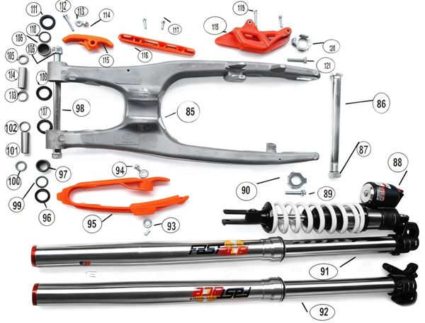 M2R RS-R 300 279cc Front Left Fork