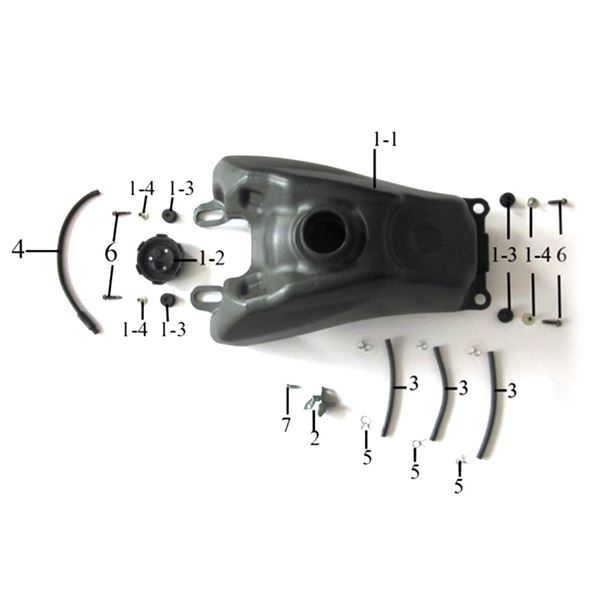 Pentora 125cc Quad Bike Fuel Tank