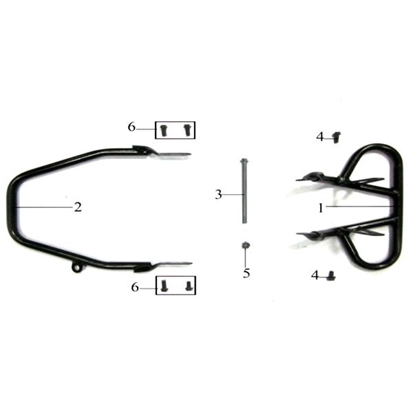 Pentora 125cc Quad Bike Rear Grab Handle
