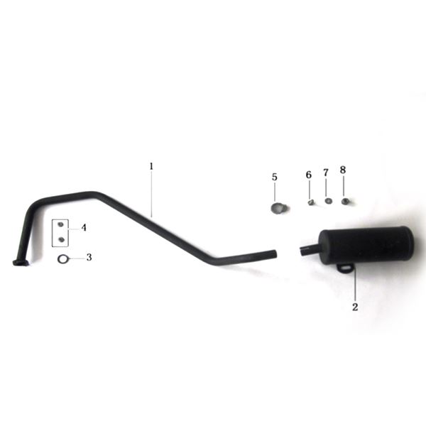 Pentora 150cc Quad Bike Exhaust Silencer to Front Pipe Clamp