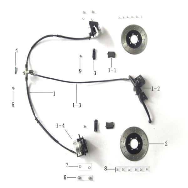 Pentora 150cc Quad Bike Front Brake Caliper