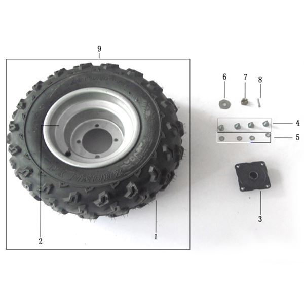 Pentora 150cc Quad Bike Rear Tyre 18x9.50-8