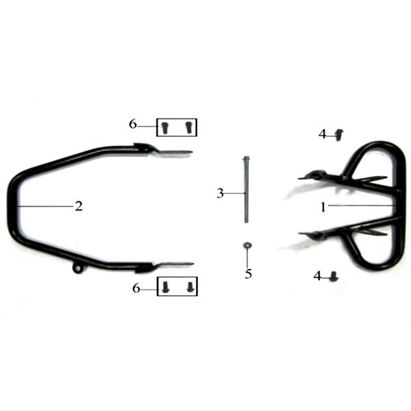 Pentora 150cc Quad Bike Front Bumper Bull Bar